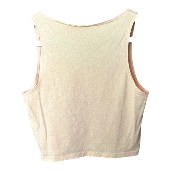 Barbell Apparel Women’s Full Circle Crop Top in Coral - Picture 3 of 3